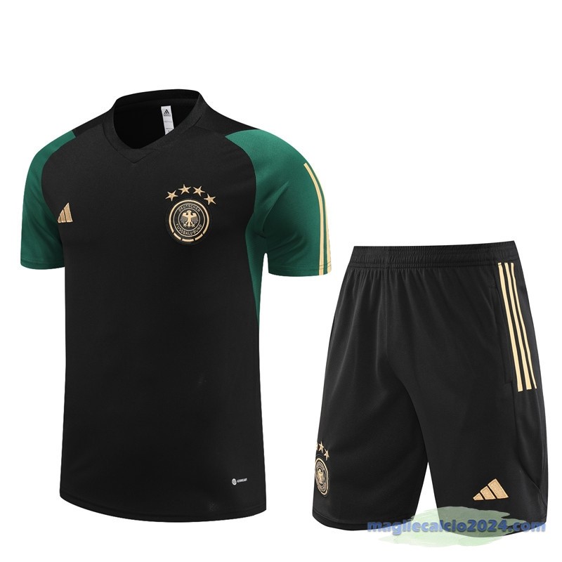 Entrenamiento Set Completo Bambino Germania 2023 Verde Nero Poco Prezzo