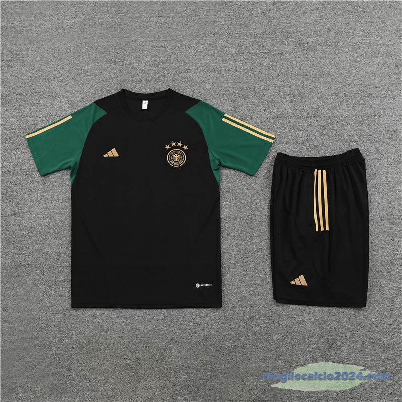 Entrenamiento Set Completo Bambino Germania 2023 Verde Nero Poco Prezzo