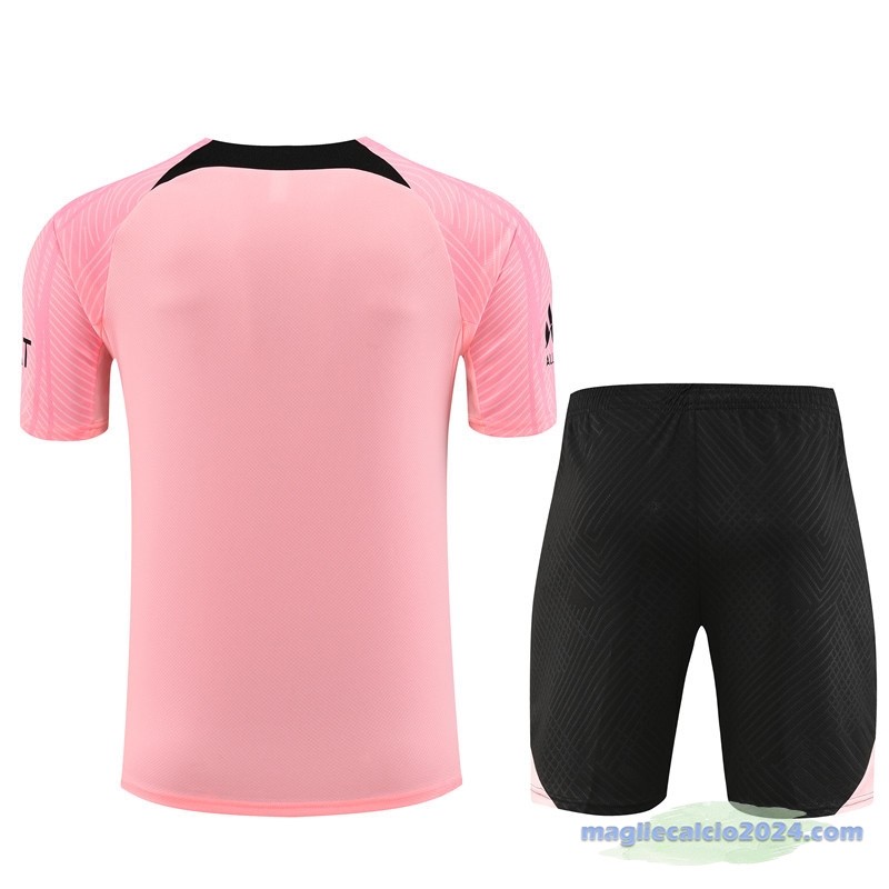 Entrenamiento Set Completo Bambino Paris Saint Germain 2023 2024 Rosa Nero Poco Prezzo