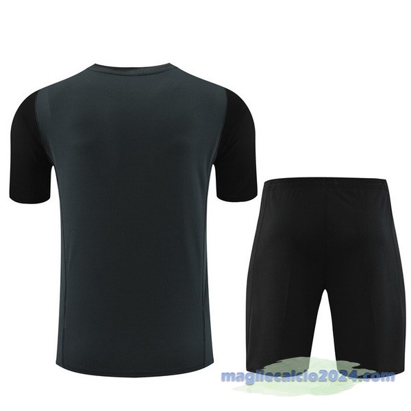 Entrenamiento Set Completo Real Madrid 2023 2024 Grigio Nero Giallo Poco Prezzo