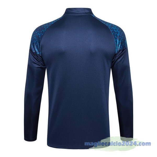 Felpa Allenamento Manchester City 2023 2024 Blu Navy Poco Prezzo