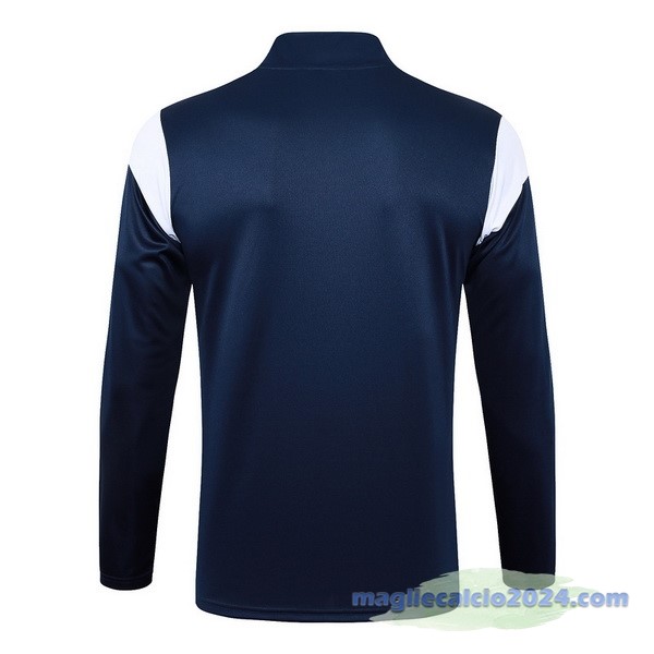 Felpa Allenamento Marsella 2023 2024 Blu Bianco Poco Prezzo