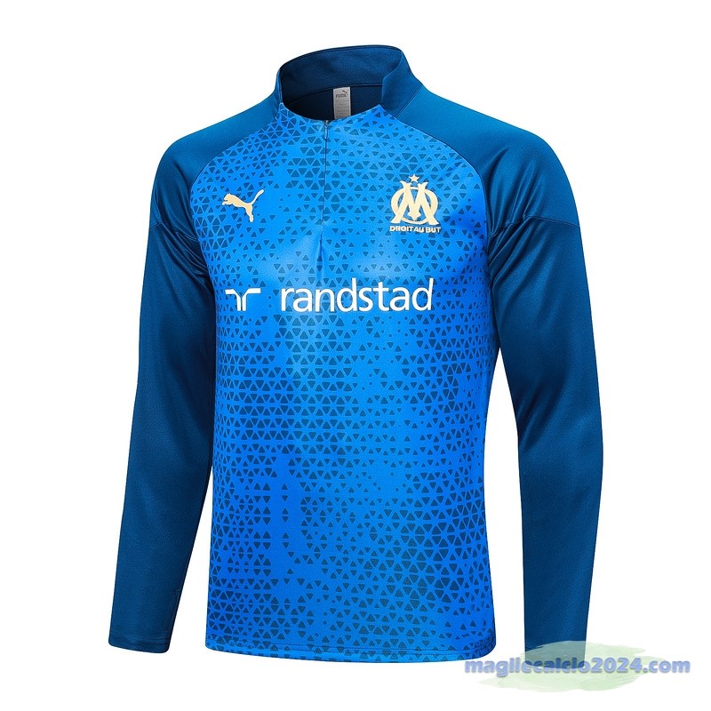 Felpa Allenamento Marsella 2023 2024 I Blu Poco Prezzo