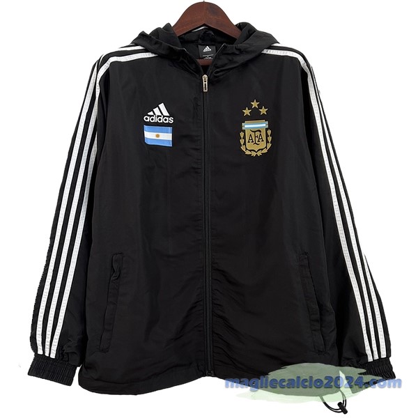 Giacca a vento Argentina 2023 Nero Bianco Poco Prezzo