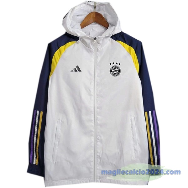 Giacca a vento Bayern Múnich 2023 2024 Bianco Blu Giallo Poco Prezzo