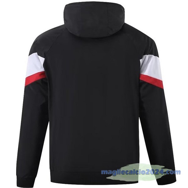 Giacca a vento Paris Saint Germain 2023 2024 Nero Bianco Rosso Poco Prezzo