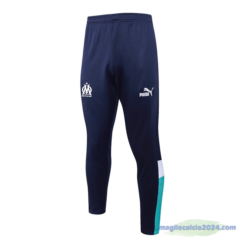 Pantaloni Deportivos Marsella 2023 2024 Blu Bianco Poco Prezzo