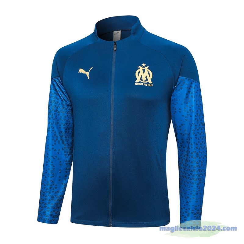 Set Completo Lunga Zip Giacca Marsella 2023 2024 Blu Navy Poco Prezzo