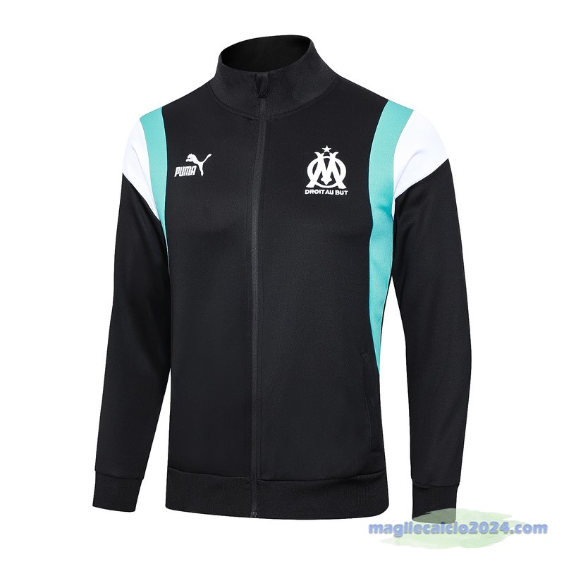 Set Completo Lunga Zip Giacca Marsella 2023 2024 Nero Bianco Poco Prezzo