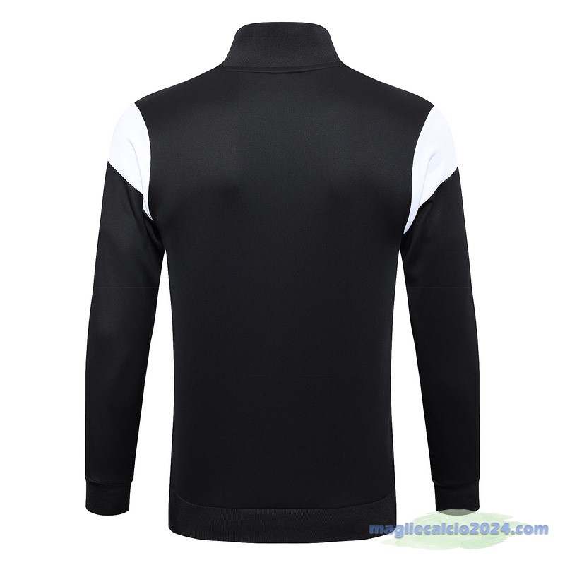 Set Completo Lunga Zip Giacca Marsella 2023 2024 Nero Bianco Poco Prezzo