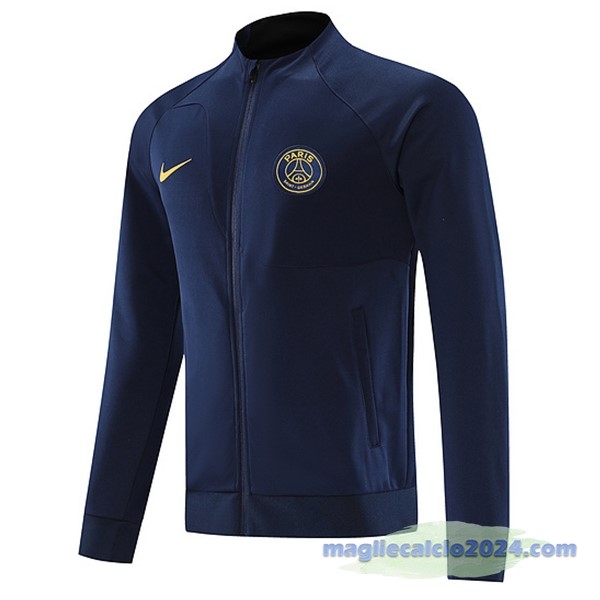 Set Completo Lunga Zip Giacca Paris Saint Germain 2023 2024 Blu II Navy Poco Prezzo