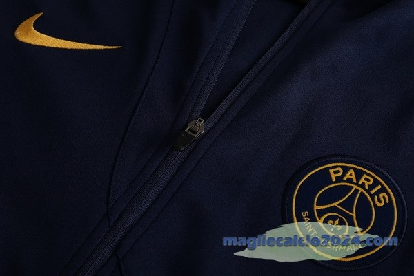 Set Completo Lunga Zip Giacca Paris Saint Germain 2023 2024 Blu II Navy Poco Prezzo