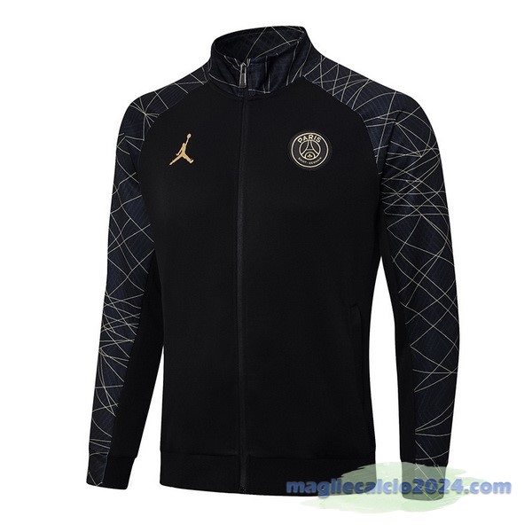 Set Completo Lunga Zip Giacca Paris Saint Germain 2023 2024 Nero Grigio Poco Prezzo