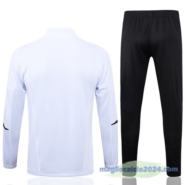 Set Completo Set Completo Lunga Zip Giacca Bayern Múnich 2023 2024 Bianco Nero Purpureo Poco Prezzo
