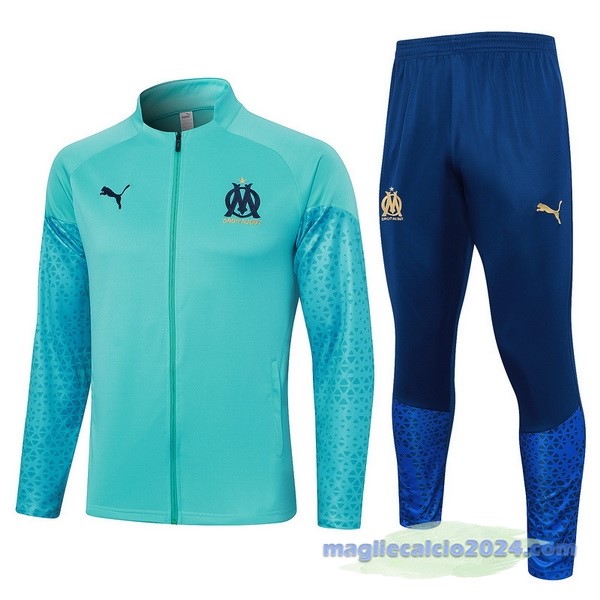 Set Completo Set Completo Lunga Zip Giacca Marsella 2023 2024 Verde Blu Poco Prezzo