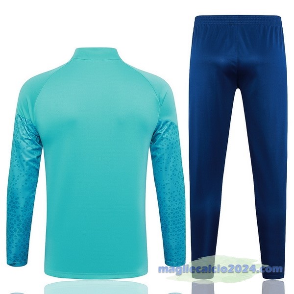 Set Completo Set Completo Lunga Zip Giacca Marsella 2023 2024 Verde Blu Poco Prezzo