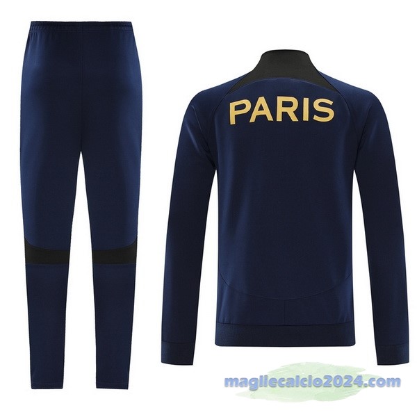 Set Completo Set Completo Lunga Zip Giacca Paris Saint Germain 2023 2024 Blu II Navy Poco Prezzo