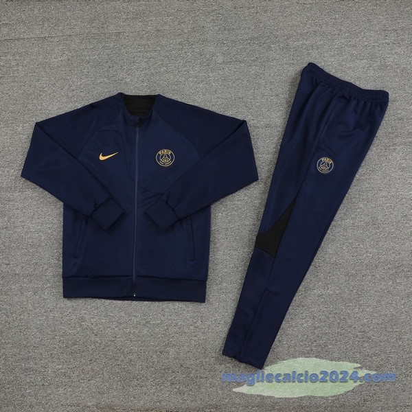 Set Completo Set Completo Lunga Zip Giacca Paris Saint Germain 2023 2024 Blu II Navy Poco Prezzo