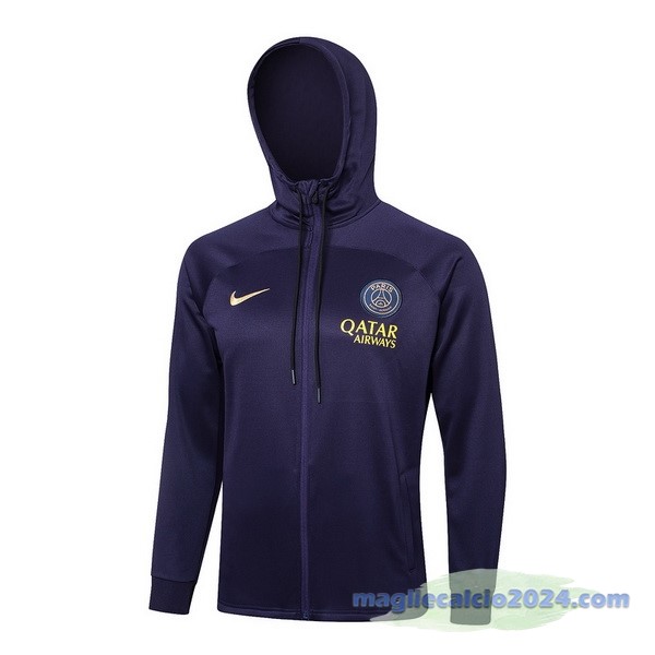 Felpa Cappuccio Paris Saint Germain 2023 2024 Purpureo Poco Prezzo