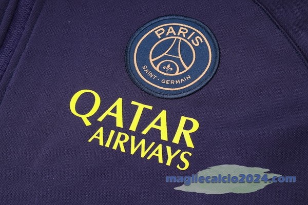 Felpa Cappuccio Paris Saint Germain 2023 2024 Purpureo Poco Prezzo