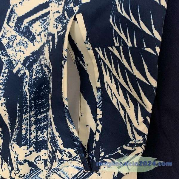 Giacca a vento Bayern Múnich 2023 2024 Blu Navy Rosso Poco Prezzo