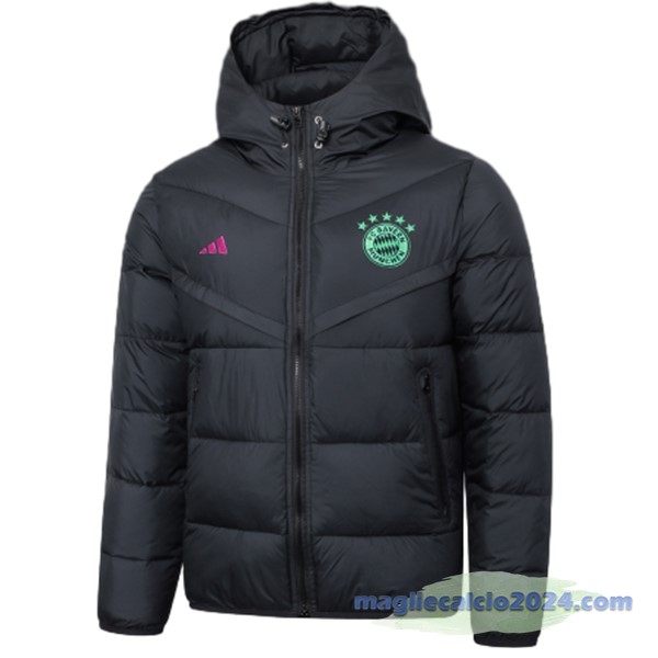 Giacca in Cotone Bayern Múnich 2023 2024 Nero Poco Prezzo