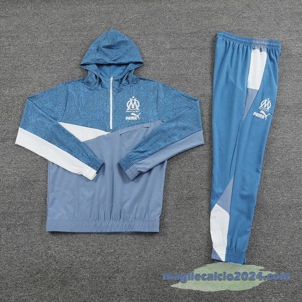 Set Completo Giacca a vento Marsella 2023 2024 Blu Poco Prezzo