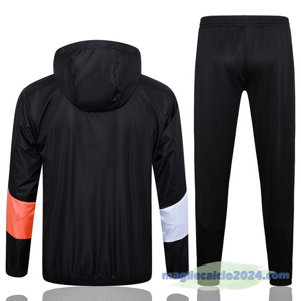 Set Completo Giacca a vento Marsella 2023 2024 Nero Rosso Poco Prezzo