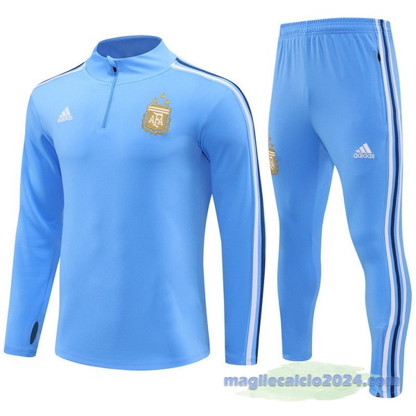 Set Completo Sudadera Entrenamiento Argentina 2023 I Blu Poco Prezzo