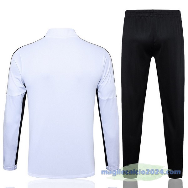 Set Completo Sudadera Entrenamiento Paris Saint Germain 2023 2024 Bianco Nero Poco Prezzo