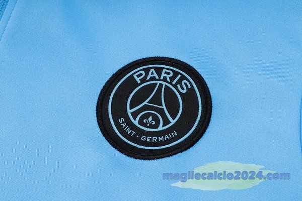 Set Completo Sudadera Entrenamiento Paris Saint Germain 2023 2024 Blu II Nero Poco Prezzo