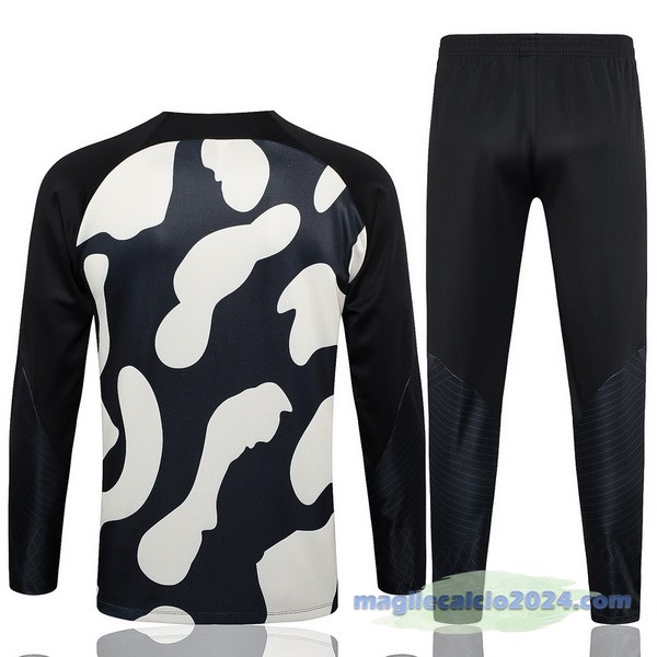 Set Completo Sudadera Entrenamiento Paris Saint Germain 2023 2024 Giallo Nero Arancione Poco Prezzo