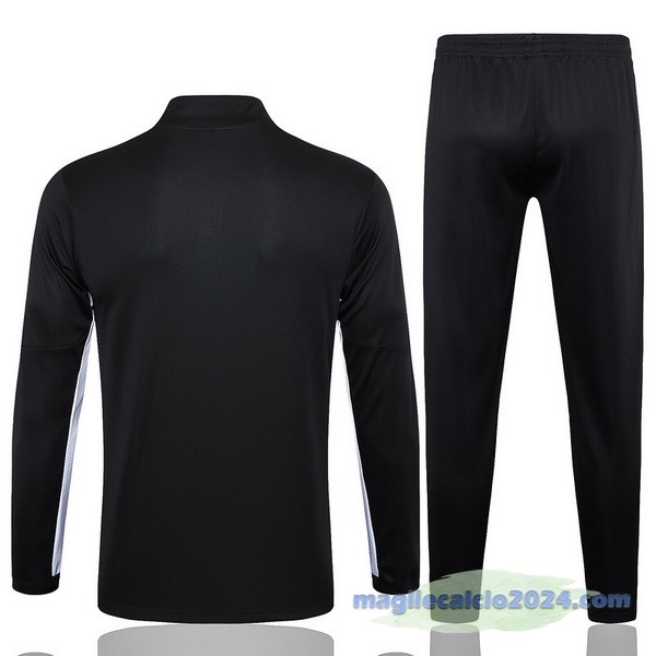 Set Completo Sudadera Entrenamiento Paris Saint Germain 2023 2024 Nero Bianco Poco Prezzo