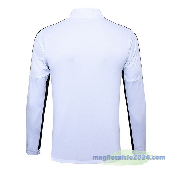 Sudadera Entrenamiento Paris Saint Germain 2023 2024 Bianco Nero Poco Prezzo