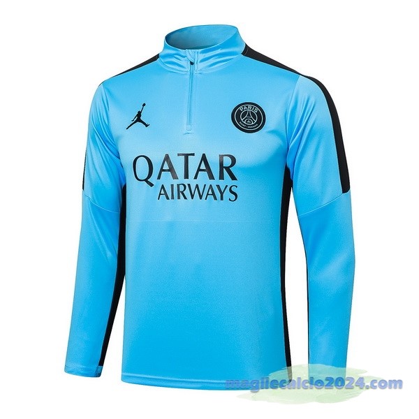 Sudadera Entrenamiento Paris Saint Germain 2023 2024 Blu II Nero Poco Prezzo